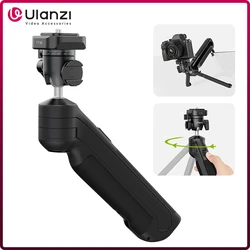 Ulanzi VlogPod TT38 Tripod with Quick Release Plate DSLR Camera Handle Desk Tripod for Livestreaming Following Shot Selfie Vlog