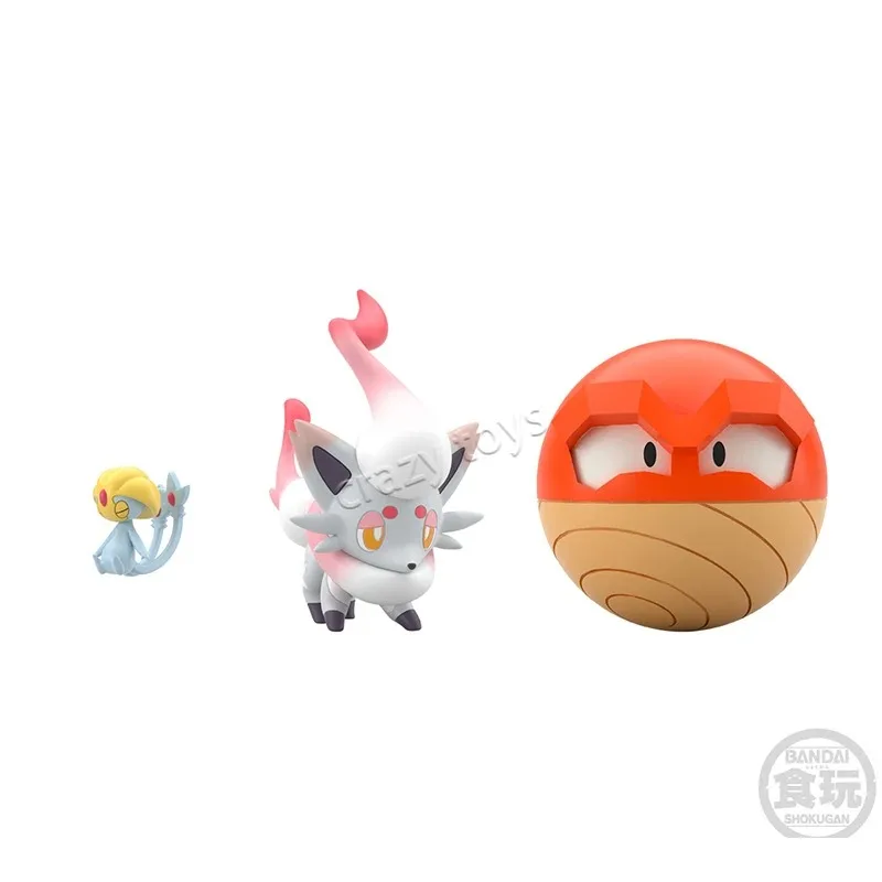 【en-stock】figurine-d'anime-originale-bandai-pokemon-scale-world-hisui-akari-zoroark-growlithe-zorua-mesprit-sneasel-azelf-cyndaquil