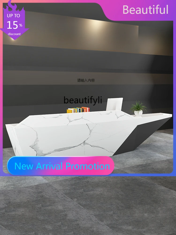 

zGzCompany Reception Desk Beauty Salon Hotel Training Institution Cashier Counter Paint Desk