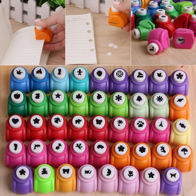Punzones de álbum de recortes hechos a mano, cortador de tarjetas, Impresión de Calico, artesanía de papel de flores DIY, forma de perforadora de