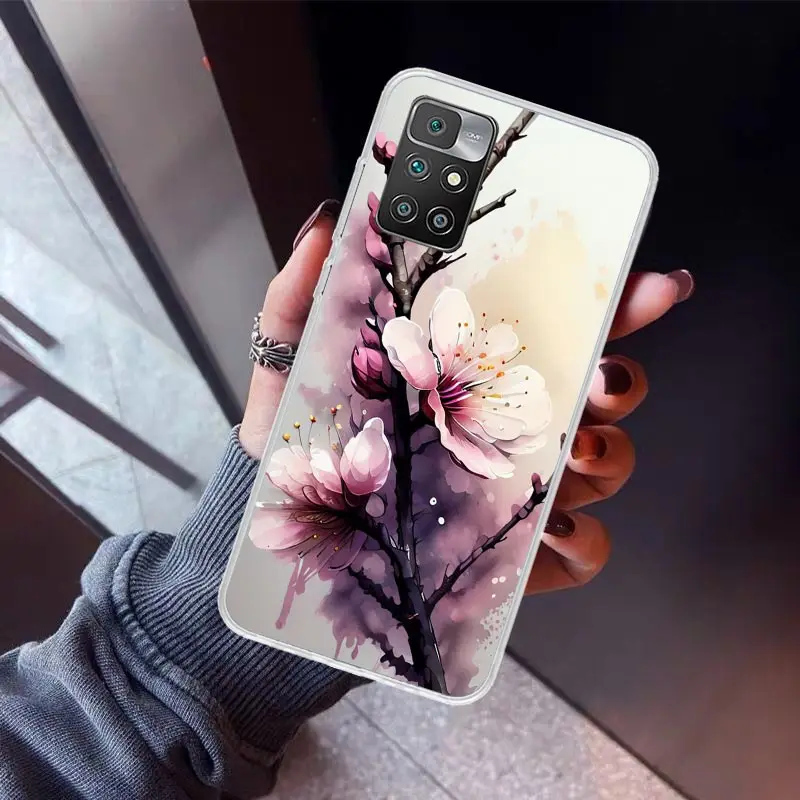 Cherry Blossom Tree Phone Case For Xiaomi Redmi 12C 12 10C 10A 10 9C 9A 9T 9 8A 8 7A 7 6A 6 Pro K60 K40 K20 S2 Print Fundas