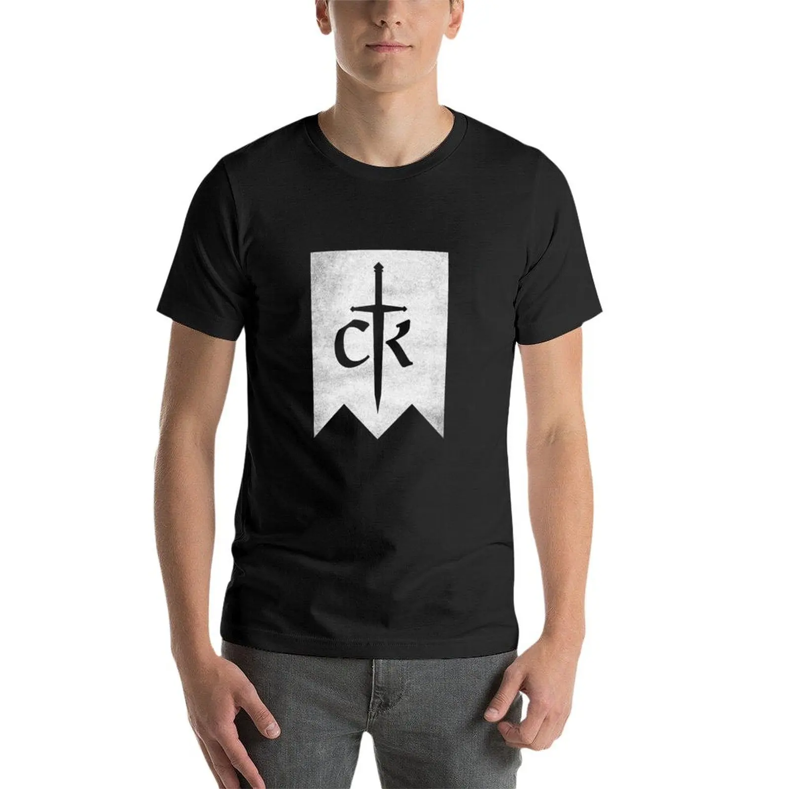 Crusader Kings 3 Distressed Logo T-Shirt for a boy designer shirts Aesthetic clothing mens champion t