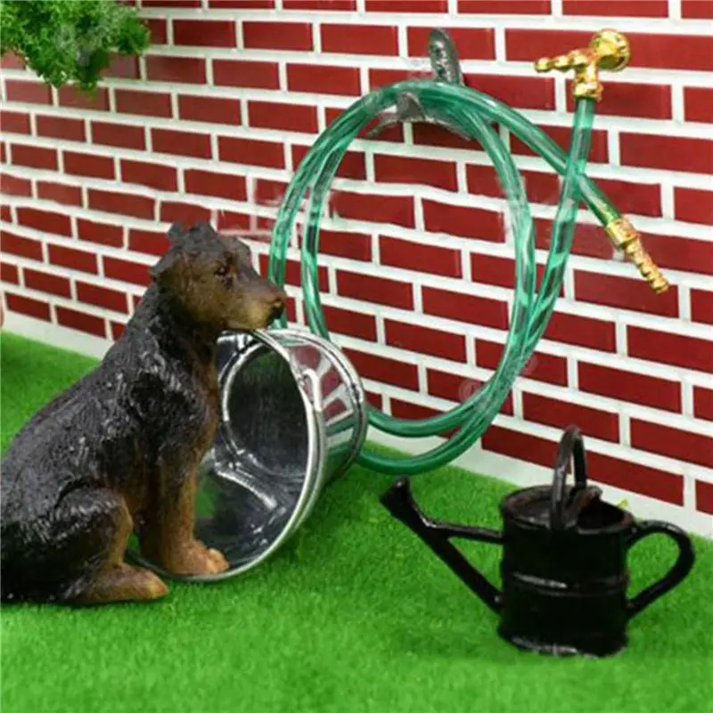 A63T-2X 1:12 دمية مصغرة محاكاة أنابيب الري نموذج في الهواء الطلق حديقة المشهد دمية الملحقات