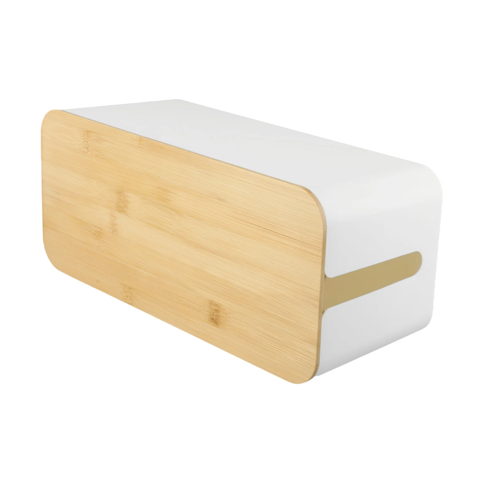 32 X 13.5 X 13 Cm Wooden Lid Storage Cable Management Multiple Socket Storage Shockproof Design Heat Dissipation