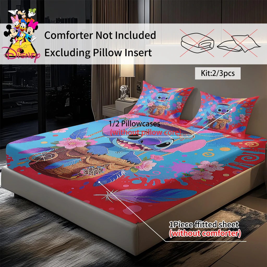 2/3 قطعة مجموعة أوراق جاهزة بنمط طباعة غرزة ديزني ، سلة صائد الأحلام طباعة رقمية كرتونية ، هدية عيد الميلاد والعام الجديد