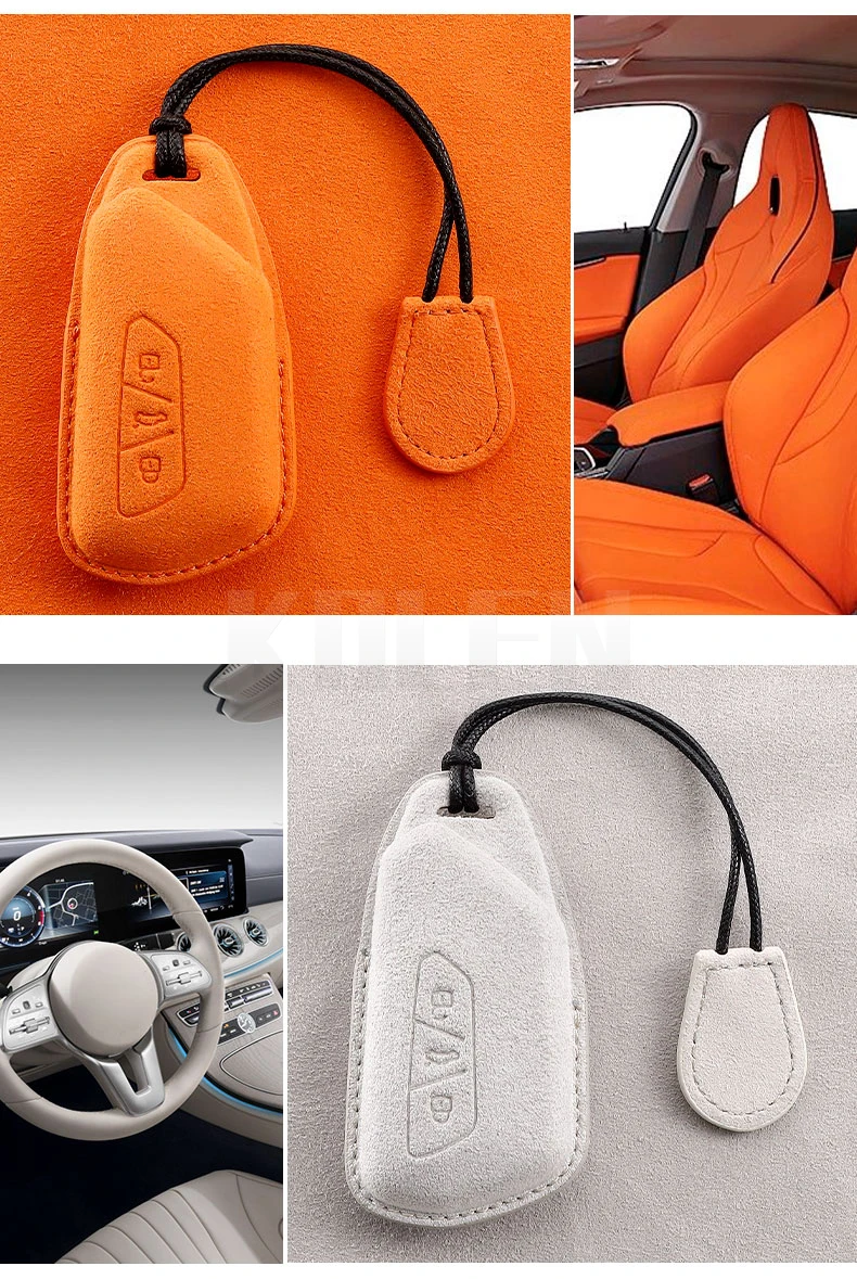 Leder Auto Fernbedienung Schlüssel Fall Abdeckung Shell Für VW Volkswagen Golf 8 2020 Skoda Octavia A8 2021 SITZ Leon MK4 schlüssel Schutz Halter – Detail 7