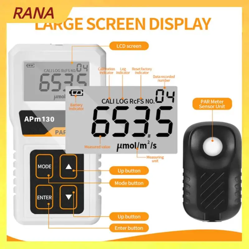 

RANA Quantum PAR Meter For Led Grow Lights,High Precision PPFD Meter With 400-700Nm Range