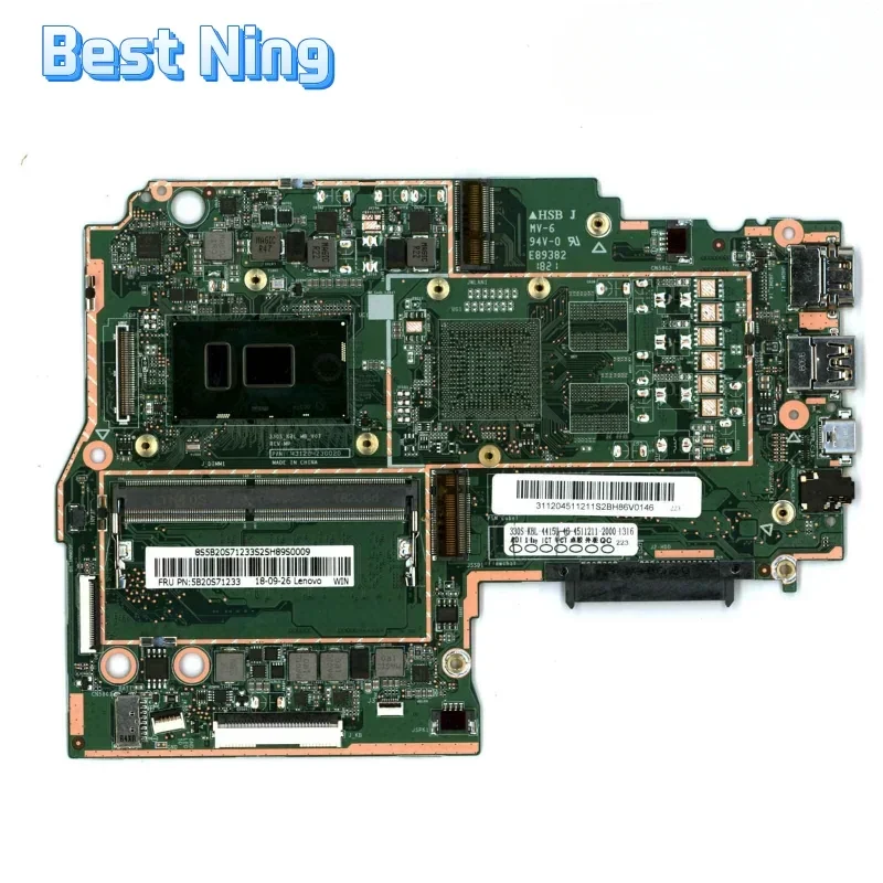 Big Sale for Lenovo 330S-15IKB Llaptop Motherboard 5B20S71219 Mainboard CPU 4415U I3-8th I5-8th I7-8th RAM 4GB UMA 100% Tested