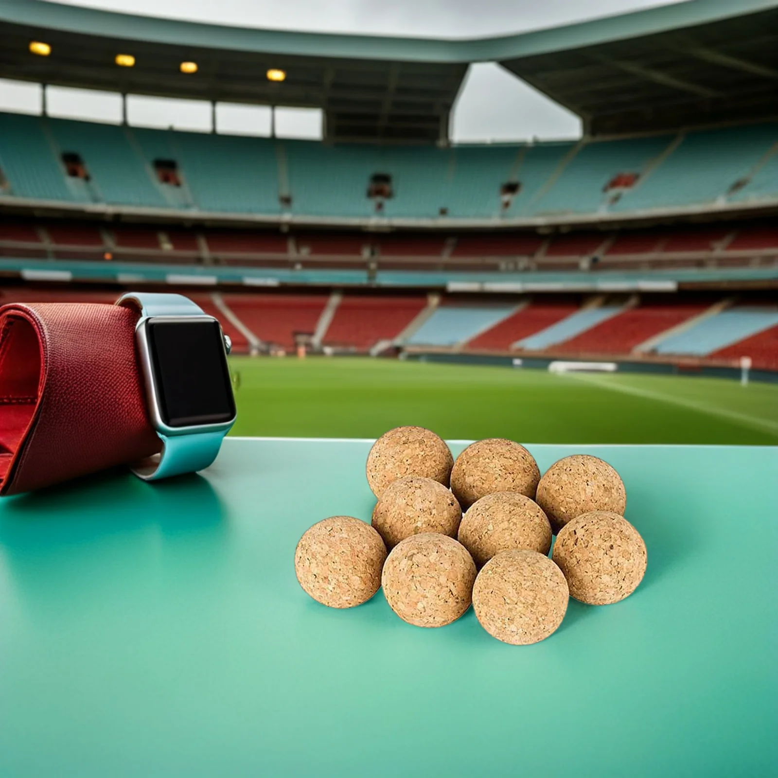 

Durable 10pcs 3.5cm Wood Foosball Table Soccer Ball Set Fussball Game Accessory for Adults Indoor Recreation Football