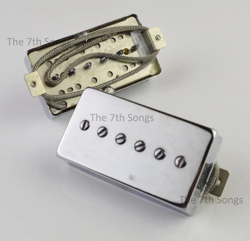 Alnico 2 P90 Phat Ca* Pickup Single Coil Vintage 90 Pickup for Electric Guitar Chrome / Nickel / Gold