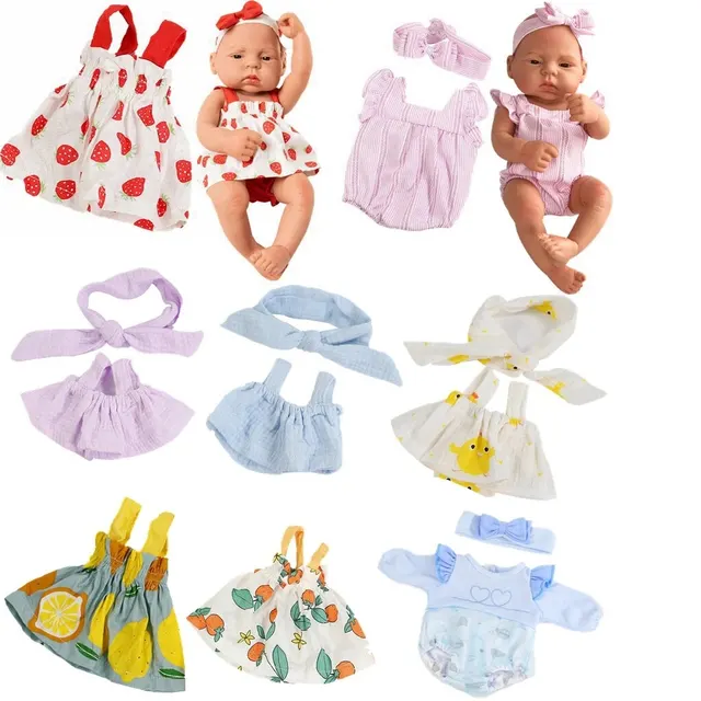 Ubranka dla lalek Sukienka Kombinezon Kamizelka Dla 40cm Noworodek Reborn Amerykańska Lalka Dziewczynka DIY Ubranka Zabawki dla 16-calowych lalek
