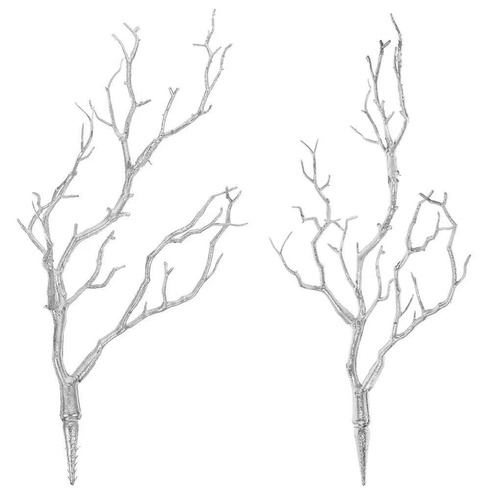 

2Pcs Eco-Friendly Plastic Artificial Branches Realistic Home Decor Vase Filler for Wedding Party Decorative Plants