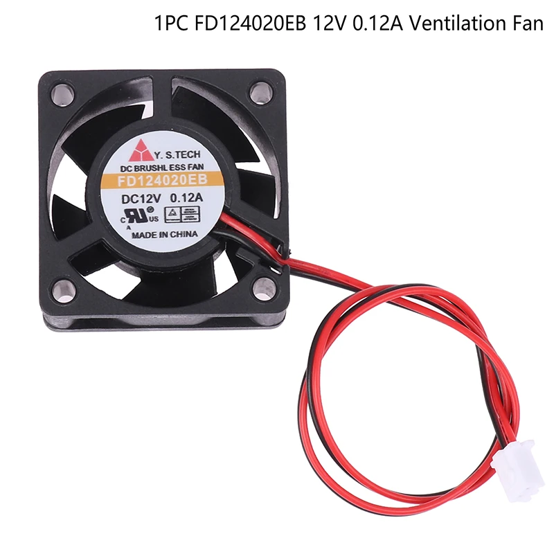 FD124020EB 40204YCM 4cm 40mm fan 40x40x20mm DC12V Cooling fan for inverter router inverter power supply 0.12A 3Wires Durable