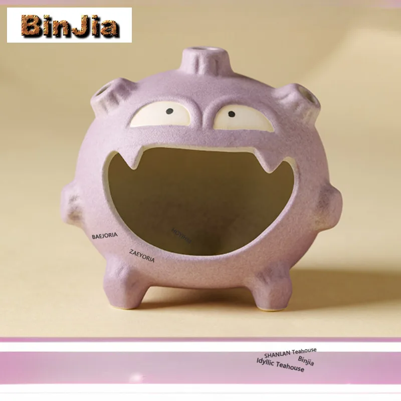 Koffing-shaped Ceramic Incense Holder Handmade Zen Garden Incense Burners Aromatherapy Censer Indoor Accessories Decoration Gift