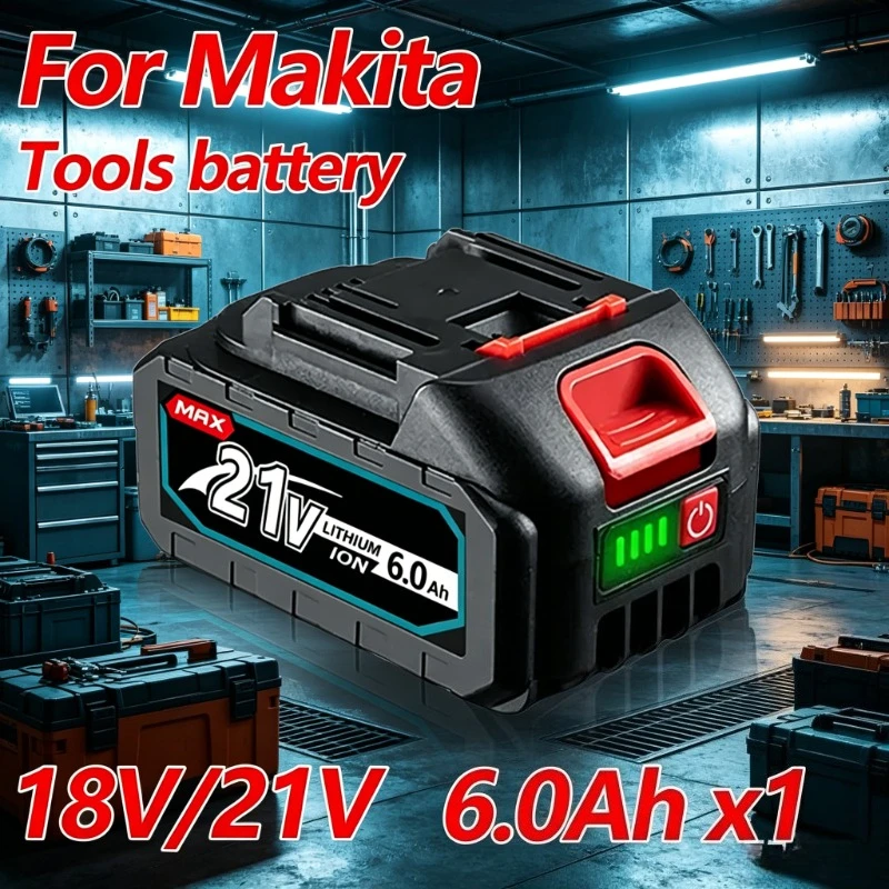 

Аккумулятор литий-ионный 21В для электроинструментов Makita 18В серии B: угловых шлифовальных машин, электропил, ударных гайковертов