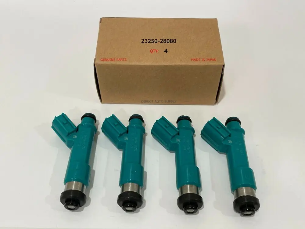 

4 NEW OEM FUEL INJECTORS 23250-28080 FOR COROLLA RAV4 CAMRY SOLARA SCION 2.4L