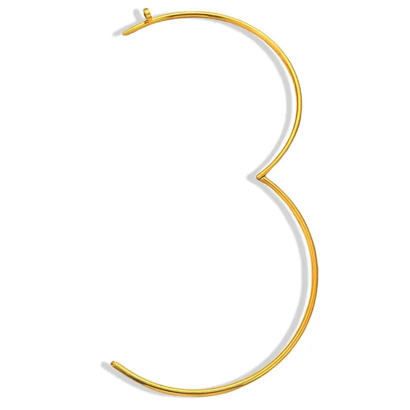 YISON Simple Geometric Sweet Cool Nail Necklace for Women Personality Mix Match Trendy Necklaces Jewelry Accessories Gift