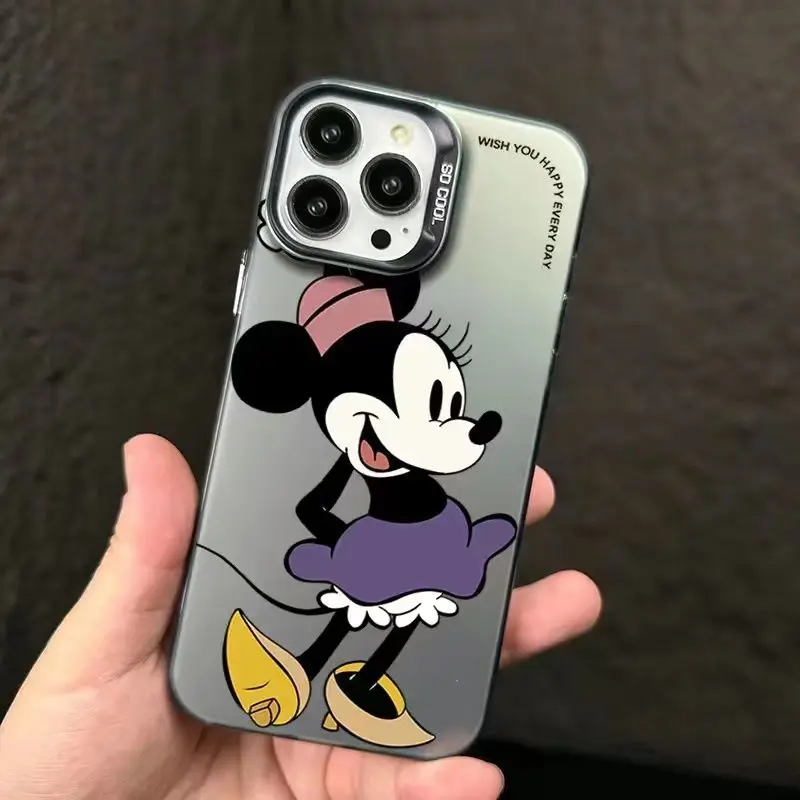 Etui na telefon Disneys Mickey Minnie Mouse Couple do iPhone 15 14 13 12 11 Pro Max 7 8 Plus XR XS MAX Mini Y2K Girls Naughty Covers