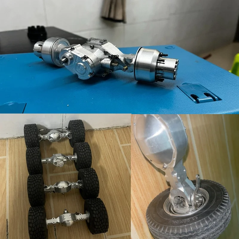 

Metal CNC Wheel Rim Reduction Front Rear Axles for 1/14 Tamiya RC Truck SCANIA 770S VOLVO Mercedes-Benz ACTROS 3363 MAN Car Part