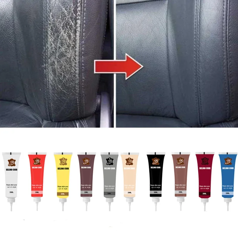 20ml Leather Repair Gel Color Repair Home Car Auto Seat Leather Repair Refurbishing Cream Paste Leather Cleaner For Sofa Boots