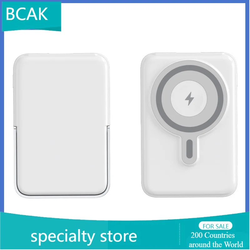 

10000Mah 20000mah BCAK Magnetic Wireless Super Fast Charging Metal Bracket Universal Power Bank Suitable For Watch Mobile Powe