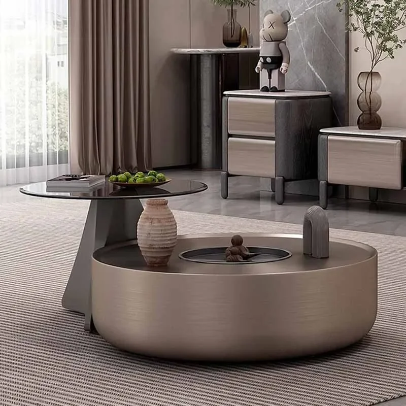 Simple Nordic Coffee Tables Round Luxury Unique Authentic Coffee Table Adjustable Hallway Mesa Auxiliar Salon Home Furniture