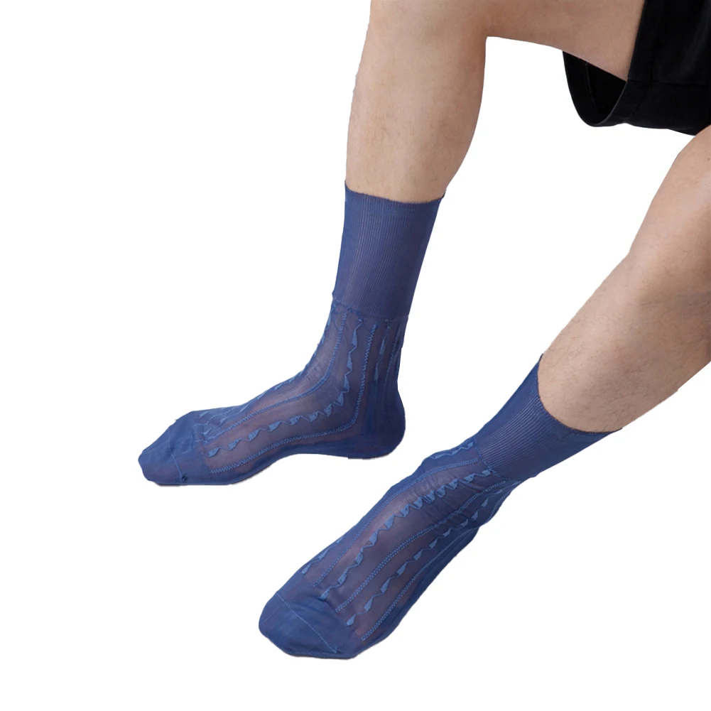 Für Männer Für Business Seidige Herrensocken Business Kleid Socken Herren Ultradünne Socken Kleid Business Atmungsaktives Nylon