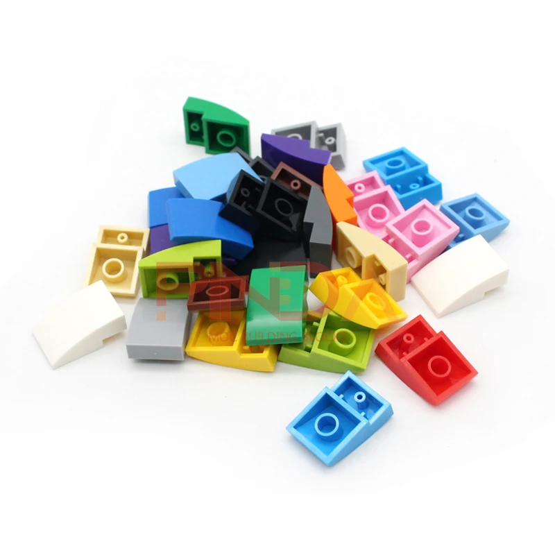 

30pcs MOC 24309 Slope Curved 3x2 No Studs Building Blocks DIY Bricks Bulk Model compatible with Tech Parts Construction Toys