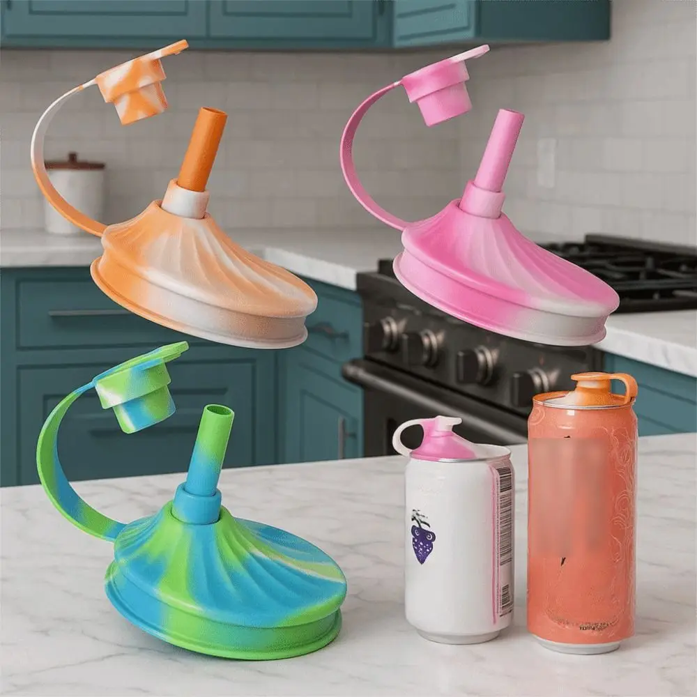 

4pcs Drinkware Accessory Silicone Drink Can Seal Lid Elastic Universal Beer Can Cover Reusable Leakproof Soda Can Lid Cola