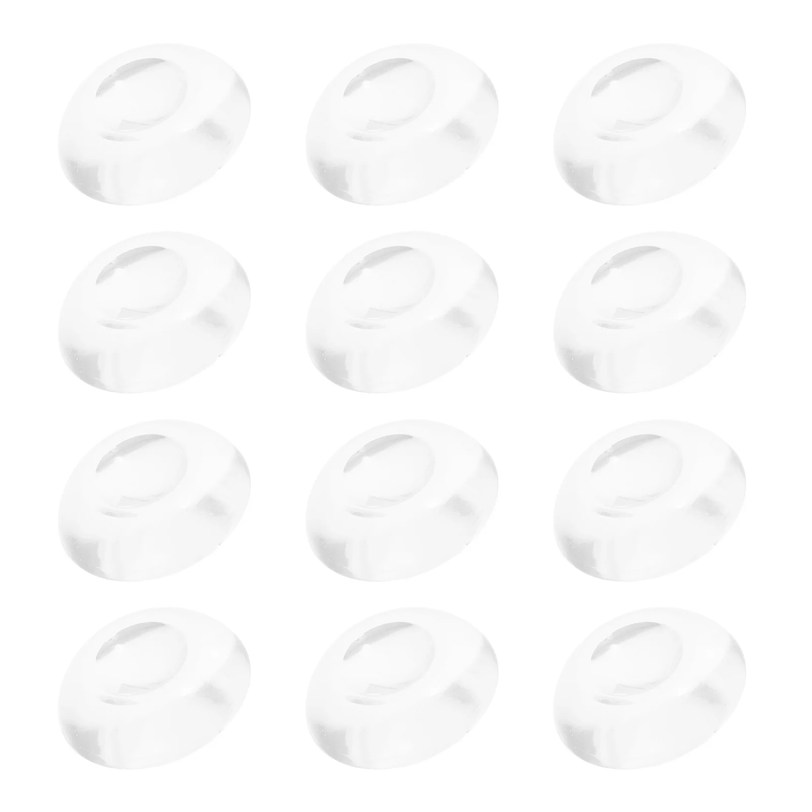 

12pcs Silicone Door Stopper Wall Protectors Anti-Collision Pads For Door Handles Bathroom Bedroom Furniture Bumpers Hardware