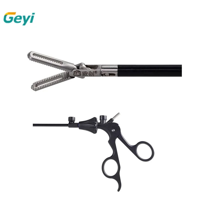 Geyi OEM Reusable Laparoscopic Bowel Graspers Fenstrated Forceps for Laparoscopy Surgery