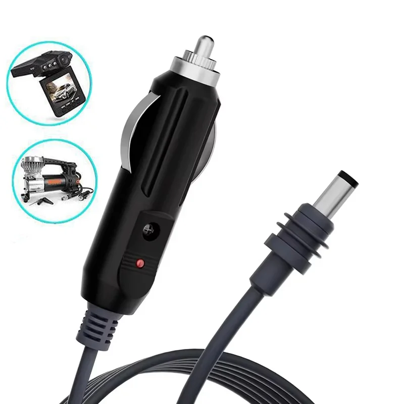 cabo-de-extensao-a-prova-d'Agua-com-luz-vermelha-para-carregador-veicular-starlink-mini-cabo-macho-12v-dc-com-display-de-luz-vermelha