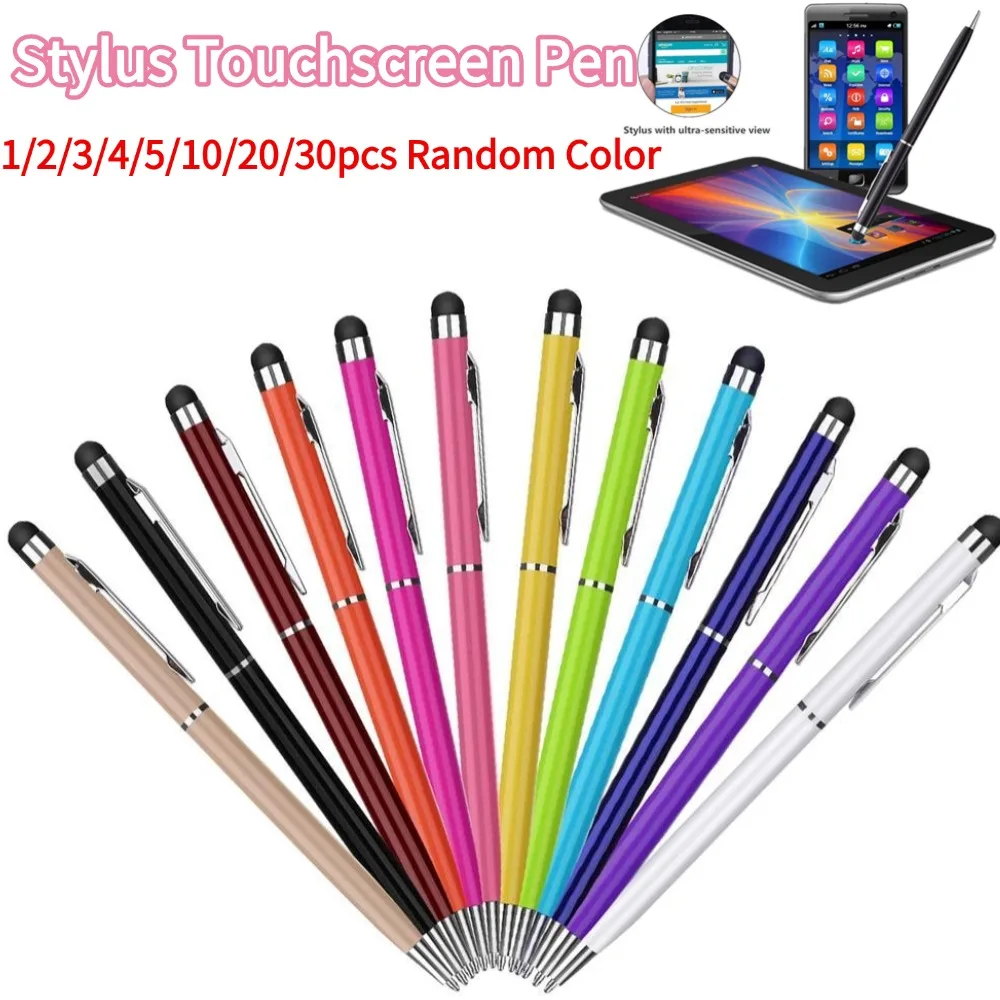 Universal Capacitive Pen Stylus Touchscreen Pen For Ipad Tablet PC 2 In 1 Capacitive Stylus Pen Drawing Pens Touch Pen