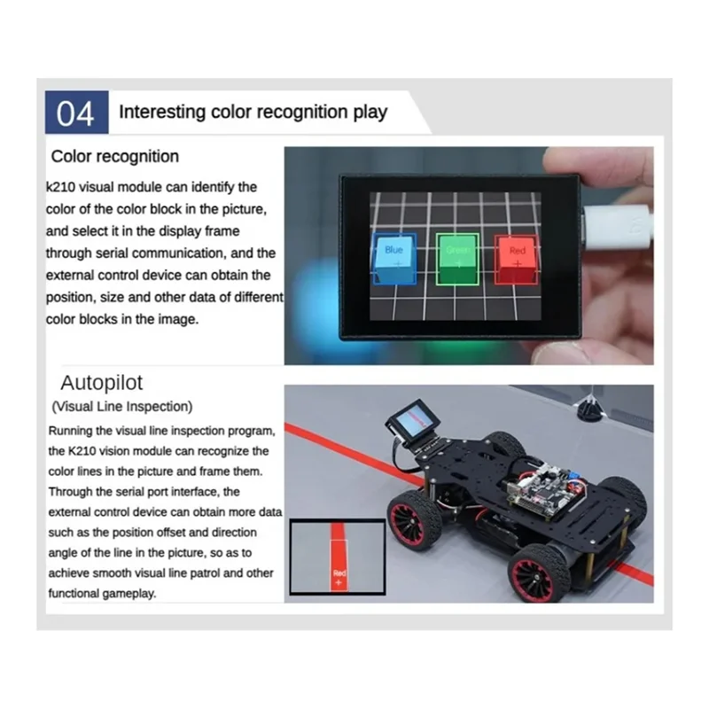 Y22A-K210 وحدة بصرية Wondermv وحدة التعرف على الرؤية كاميرا ذكية لوحة تطوير Python مستشعر Canmv قابل للبرمجة