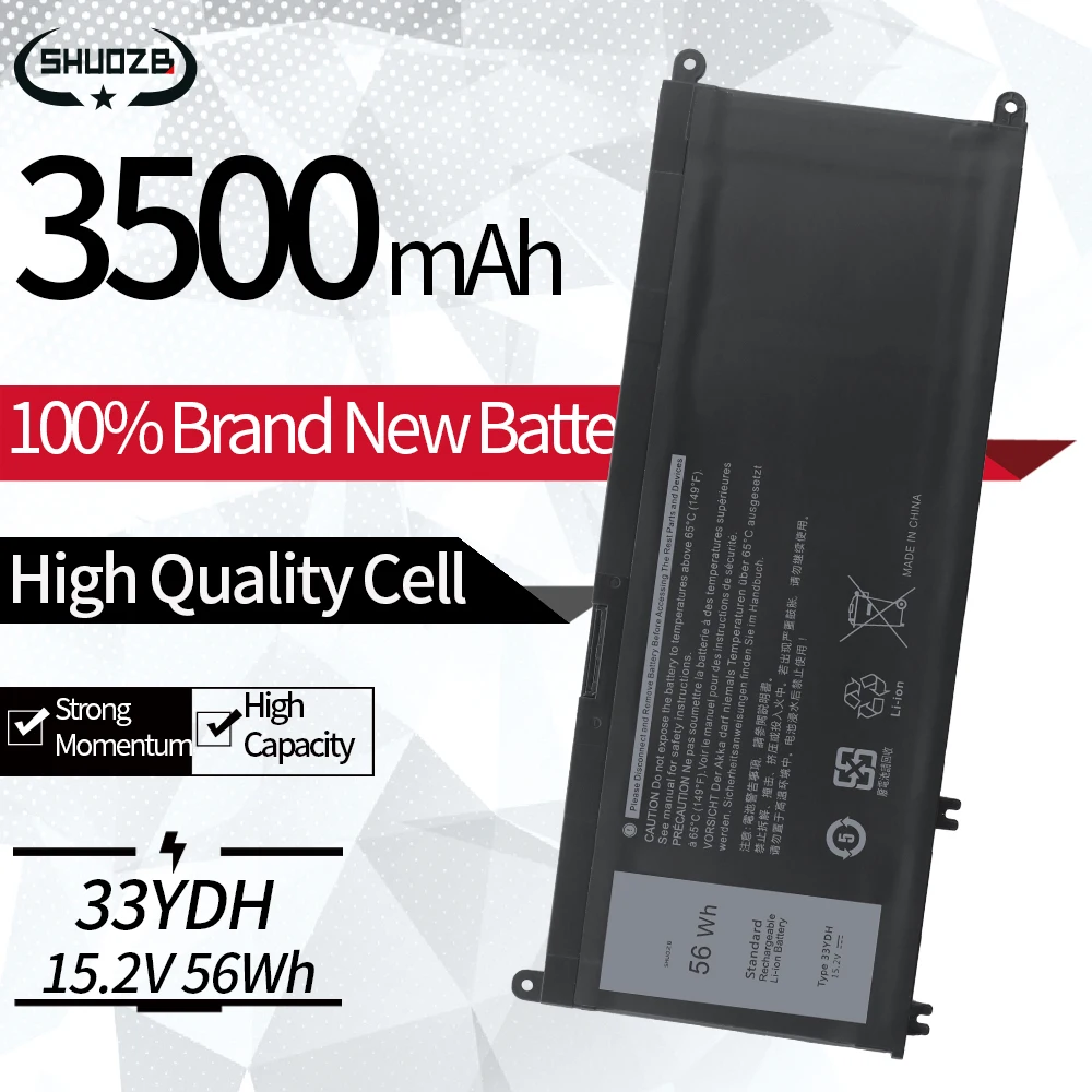 

Новый аккумулятор для ноутбука 33YDH для Dell Inspiron 17 7778 7779 7773 15 7577 G3 15 3579 5587 17 3779 7588 P30E Series 81PF3 P30E001