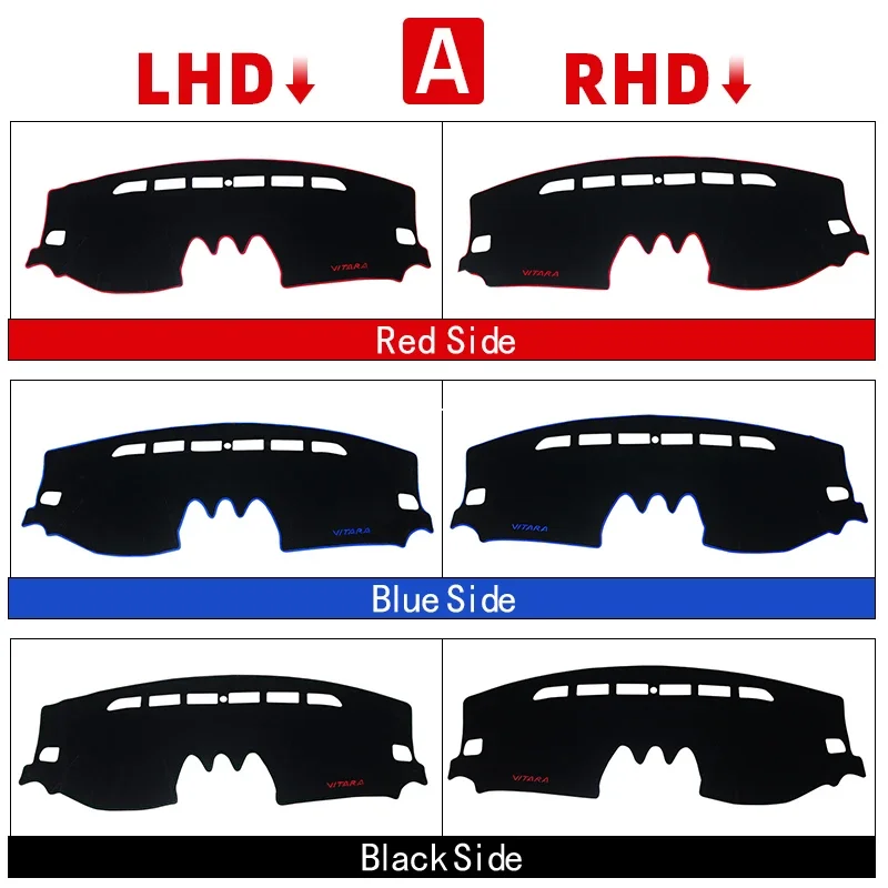 Car Dashboard Cover Avoid Light Mat For Suzuki Vitara LY 2015 2016 2017 2018 2019 2020 2021 2022 Instrument Carpet Accessories