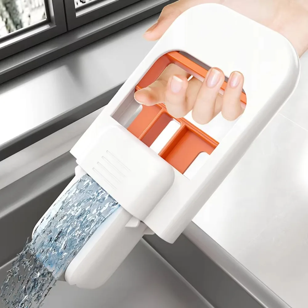 

Простая в хранении складная ручная швабра, портативная мини-настольная швабра с одной рукой, легкая швабра с губчатой головкой для ванной комнаты