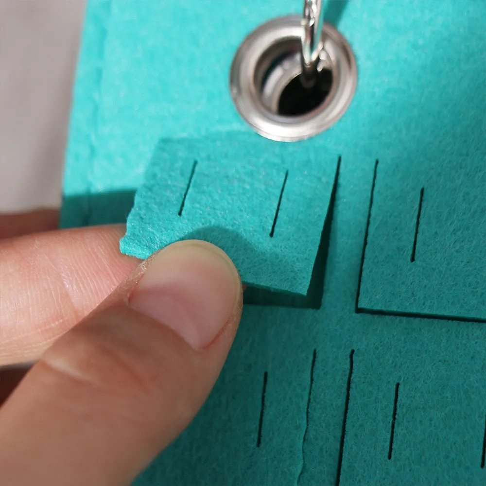 

Портативная фетровая подставка для значков, вместительный органайзер для украшений и шуруповертов с откидной крышкой, 5 страниц, для хранения значков и ювелирных изделий