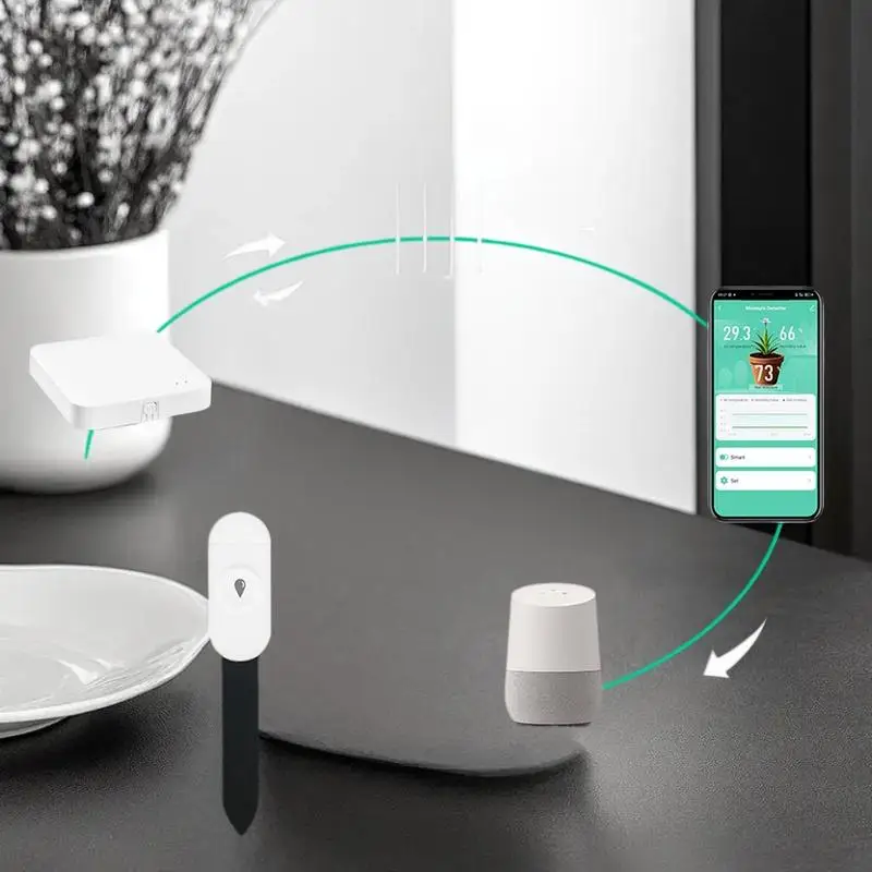 Czujnik temperatury i wilgotności z Zigbee, tester wilgotności gleby do ogrodu