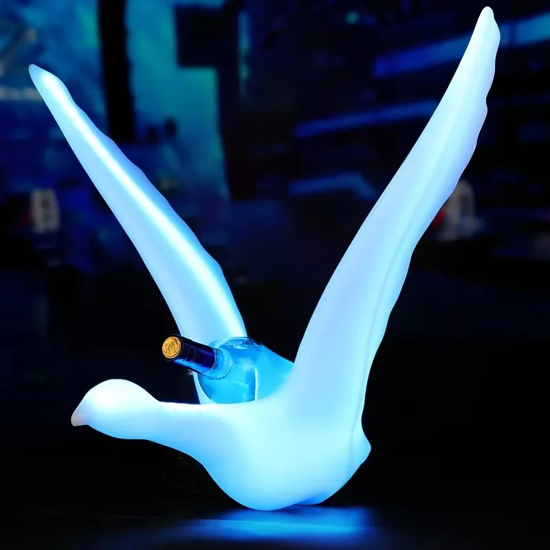 Grey Goose Shaped Led Bottle Presenter with Oem logo for bar KTV Party LED Wine Glass Bottle Display Stand for Night Club