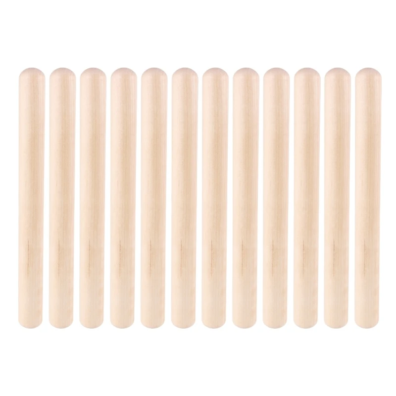 

12Pcs Orff Percussion Instrument Musical Sticks Drum Sticks Music Rhythm Sticks for Kids, Students, Beginners