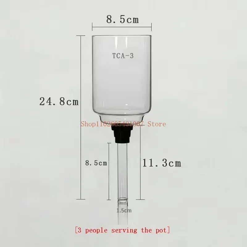 Hot Coffee Syphon Pot Accessories 3/5Cup High Quality Glass Siphon Vacuum Pot Coffee Maker Parts Replace