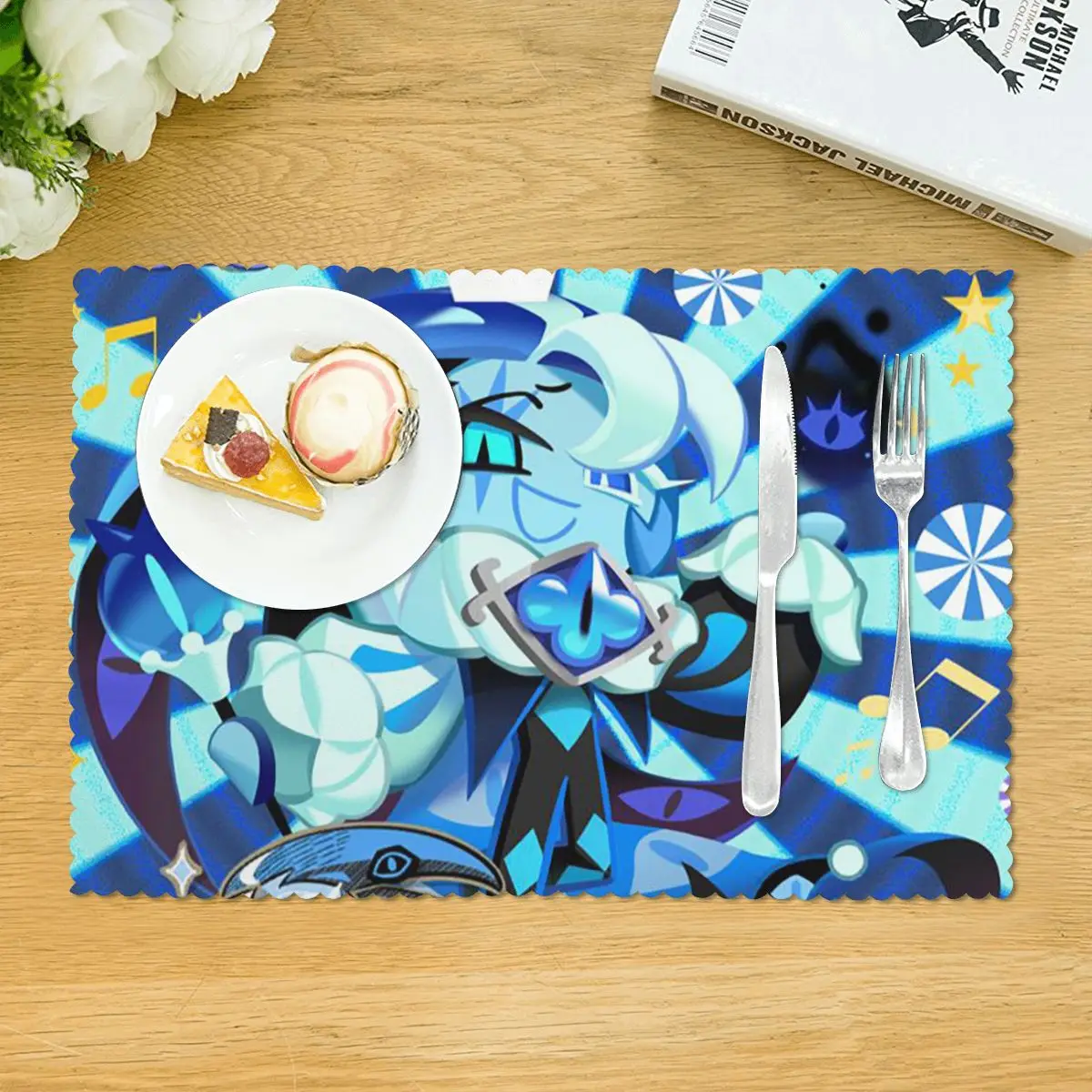 Shadow Milk Cookie Run Kingdom Placemat Heat Resistant Plate Mat for Dining Table Bowl Coaster Home Decor Absorbent Mats