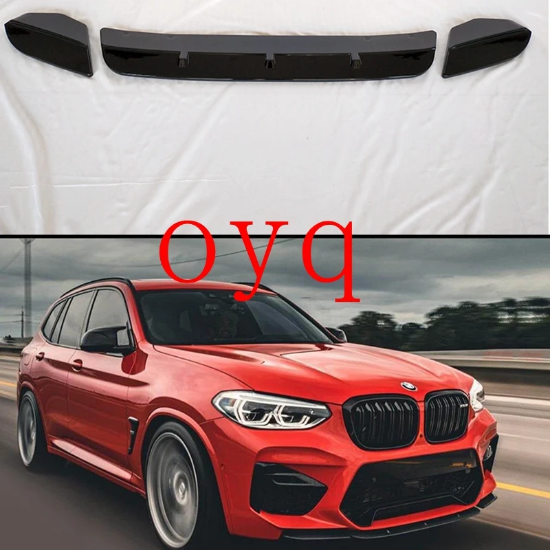 

Glossy Black Front Bumper Lip For BMW F97 X3M F98 X4M 2019+ Car Modified Bodykits Front ABS Spoilers Trim