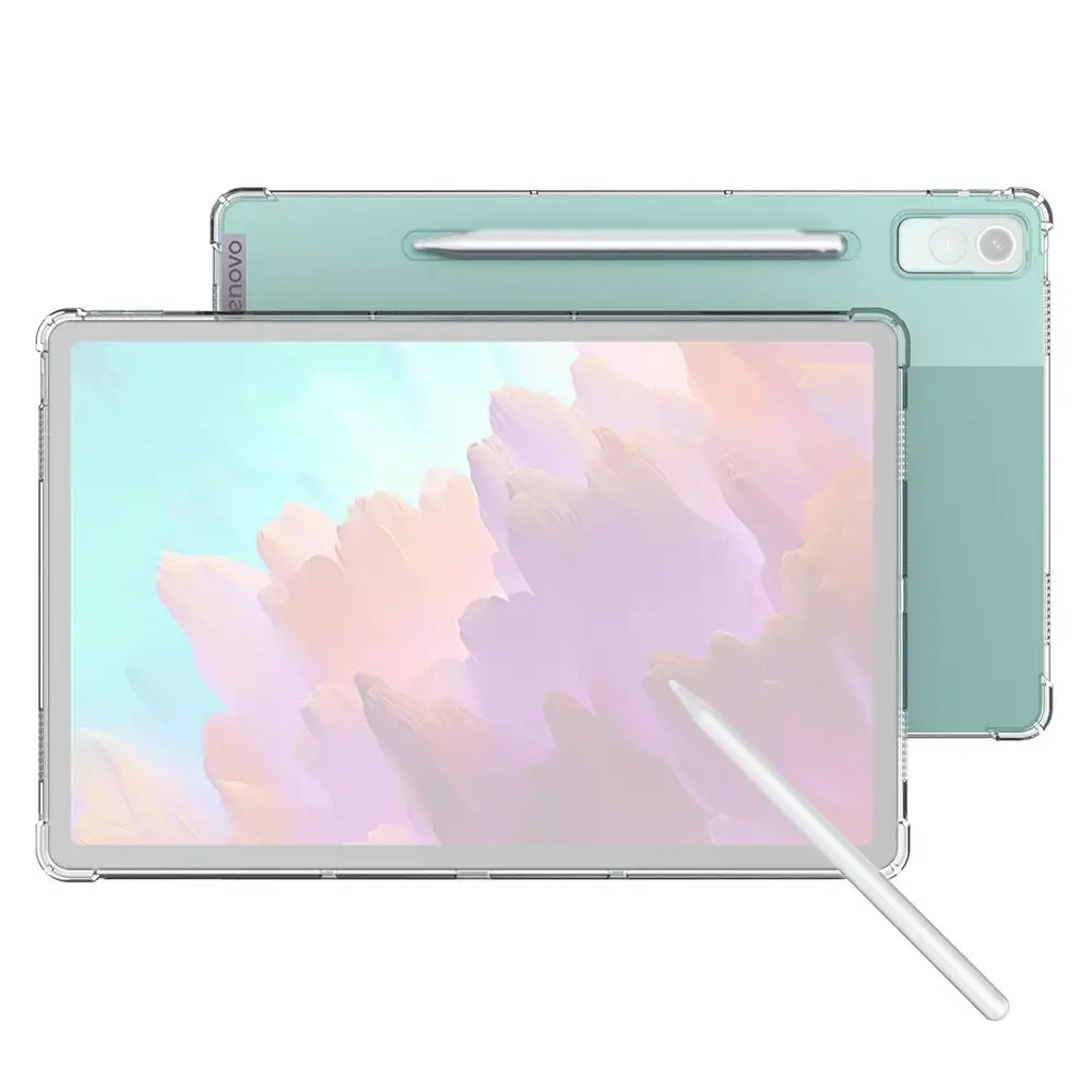 For Lenovo Tab P12 12.7 2023 TPU Case For Xiaoxin Pad 10.6 2022 P12 Clear Soft TPU Cover TB370FU TB371FC Funda