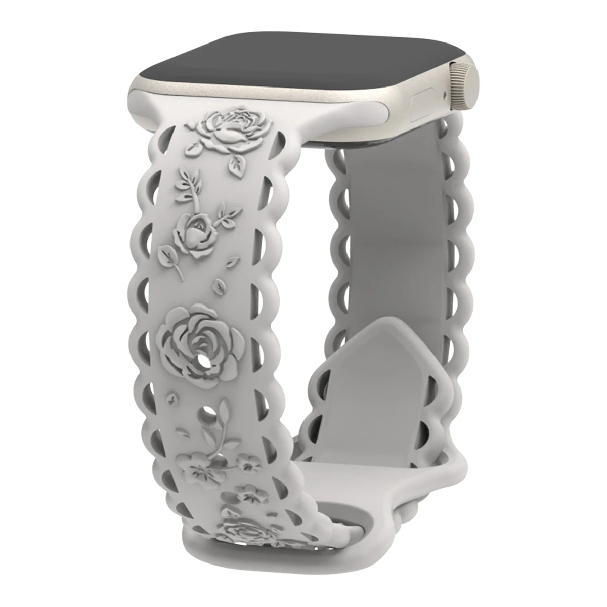 Pulseira de relógio para iWatch 42/44/45/49mm 38/40/41mm Pulseira de relógio esportivo de silicone para série de relógio Ultra2 Se 9/8/7/6/5/4/3/2/1_voghion.com