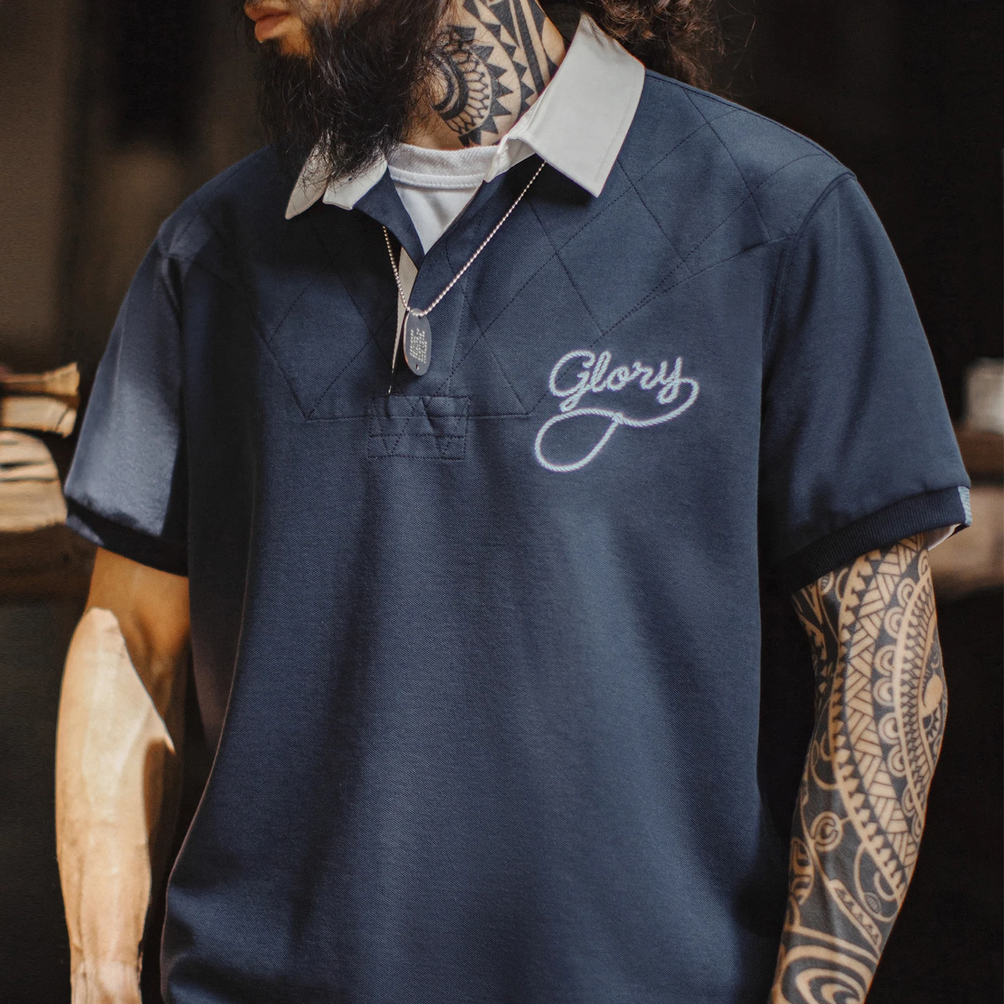 MADEN American Vintage Knitted Polo Shirt Men Turn-down Collar Letter Embroidery Loose Casual Daily Street Mens Tops Summer — купить у AliExpress WW