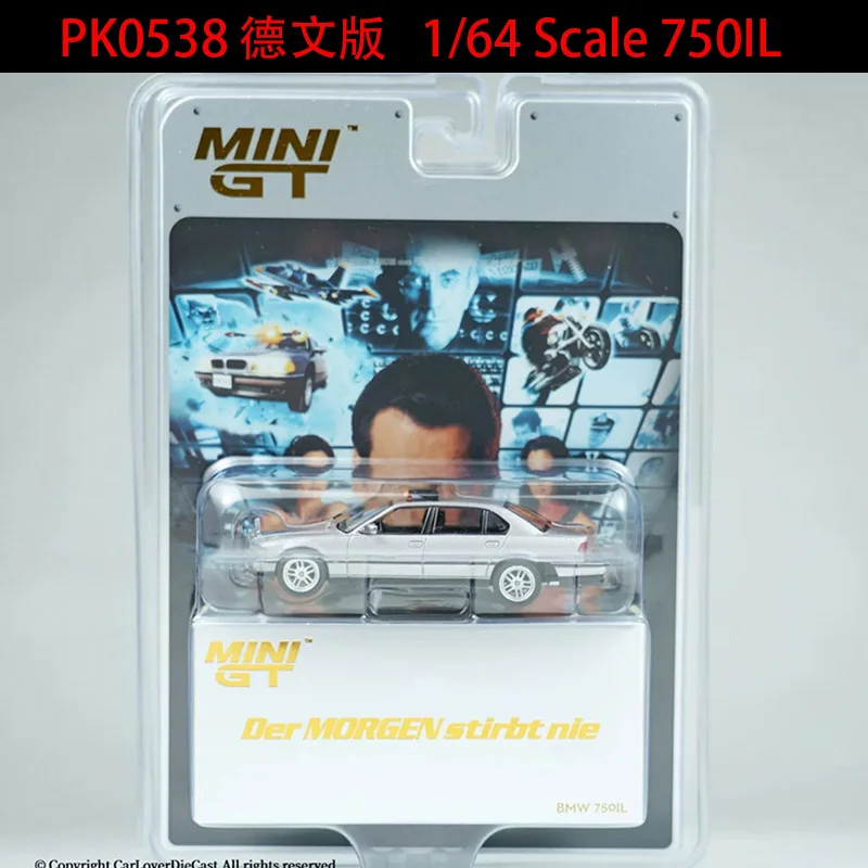 

MINIGT 1:64 Scale 750IL 007 Alloy Simulation Car Model Static Collection Decorated Holiday Toys Souvenir Gift