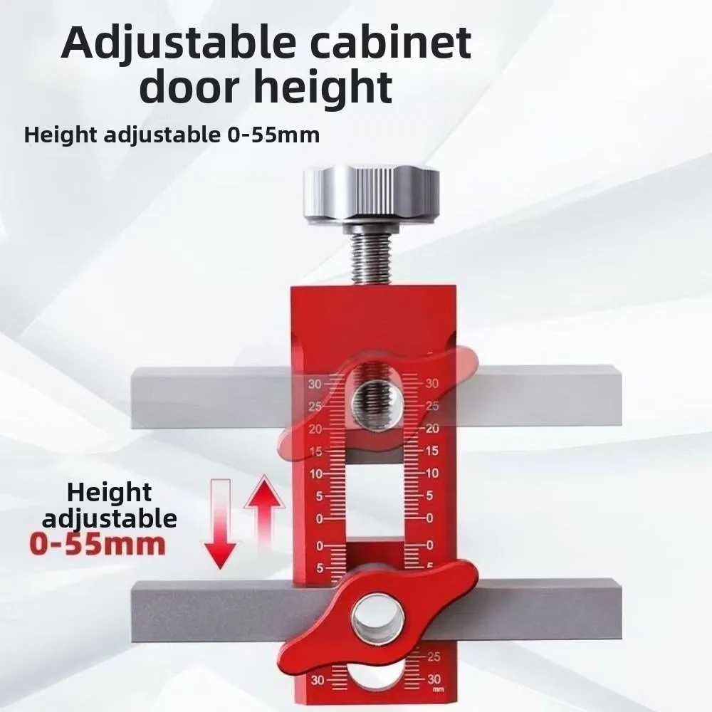 2 in 1 Cabinet Door Installation Positioner Quick Positioning 6/8/10mm Rebounder Punched Mounting Jig Auxiliary Tool