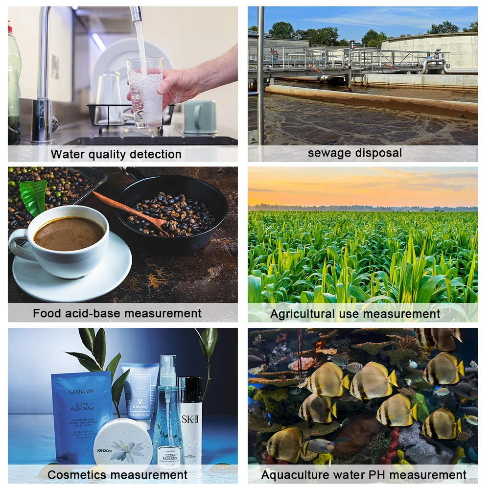 Yieryi Digital PH Meter Professional Dual Color Digital Water Quality Tester ATC Aquarium Pool Analyzers Acidity Monitor